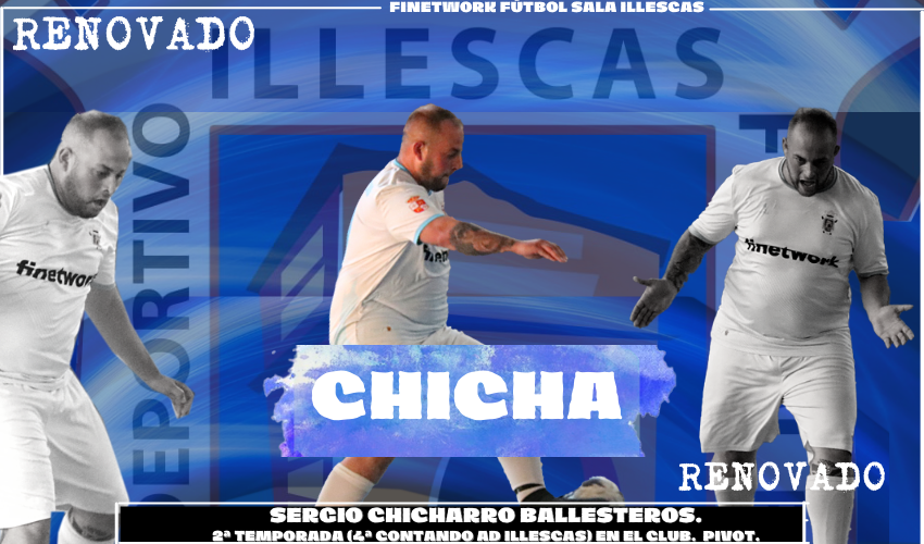 Chicha, quinto renovado del Finetwork Fútbol Sala Illescas