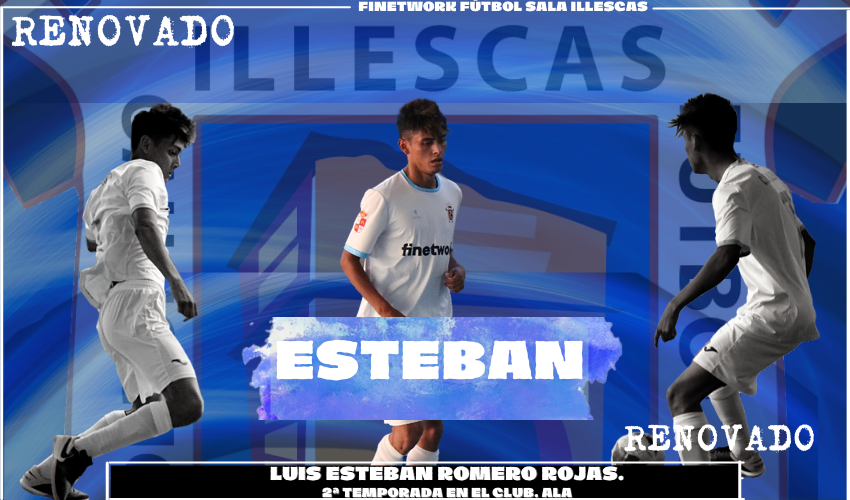 Esteban, cuarto renovado del Finetwork Fútbol Sala Illescas 2021/2022.
