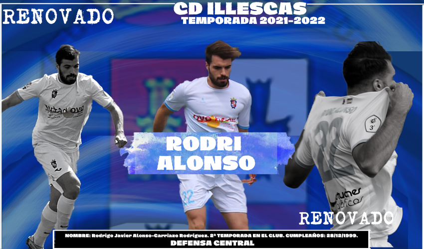 Rodri Alonso, décimo renovado en el CD Illescas 2021-2022.
