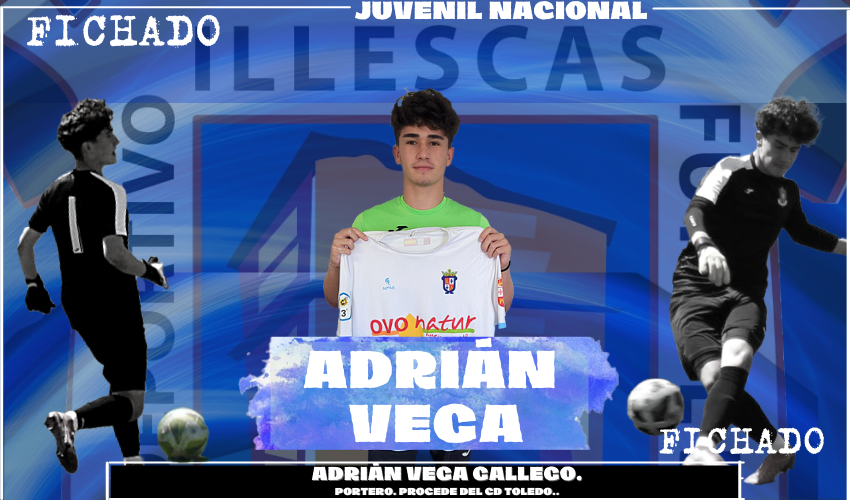 Adrián Vega se une al Illescas Juvenil Nacional 2021/2022.