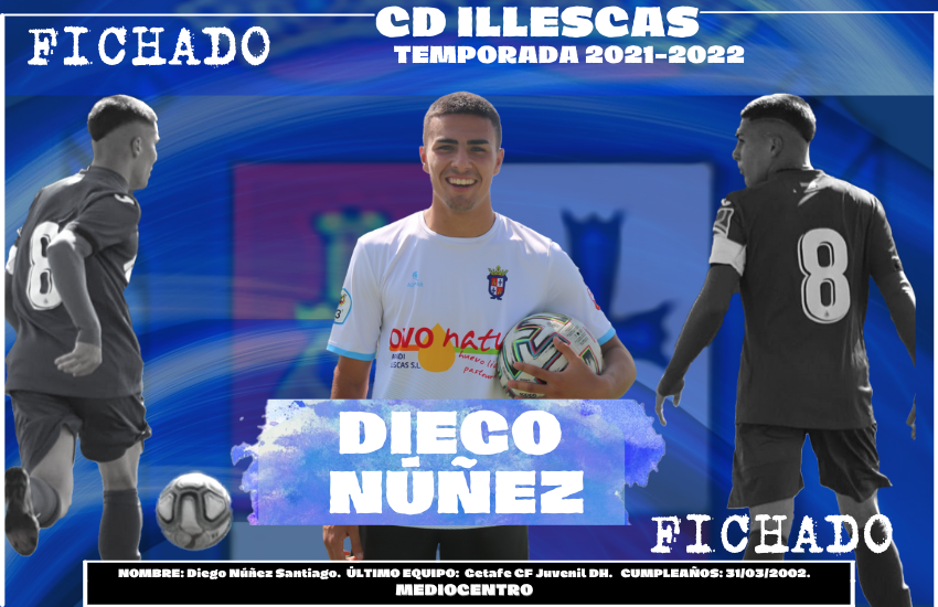 Diego Núñez, nuevo fichaje del Illescas para la temporada 2021-2022.